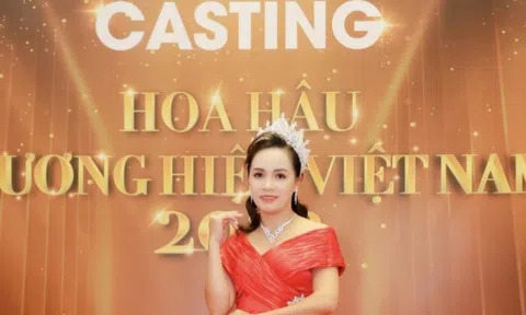 Á hoàng Lâm Thị Minh Tâm ghi điểm công chúng tại buổi casting cuộc thi Hoa hậu Thương hiệu Việt Nam 2022