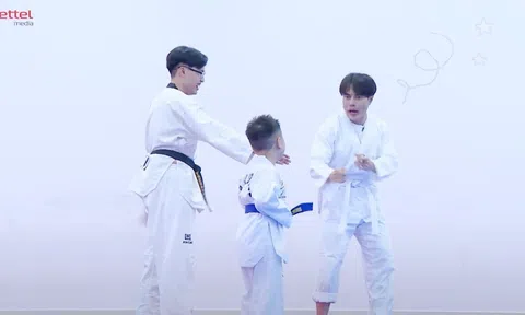 Lê Dương Bảo Lâm gây cười khi so găng cùng 'võ sĩ nhí', con gái kể chuyện khiến Phan Hiển 'rối não'