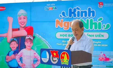 PR 2: Kẹo sữa Sumika khai giảng lớp “Học bơi Kình Ngư Nhí” đồng hành cùng Ánh Viên tại TP.Long Xuyên